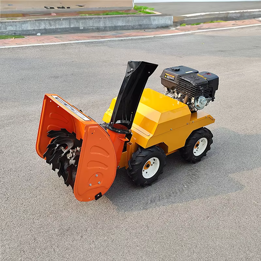 Elektrisk-bensindrevet snøfreser