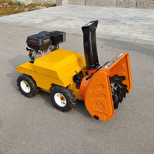 Elektrisk-bensindrevet snøfreser