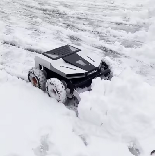 Elektrisk fjernstyrt snøplog